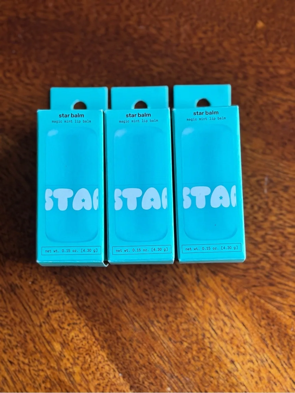 Star Balm Magic Mint Lip Balm - Aqua Blue Packaging (Set of 3)